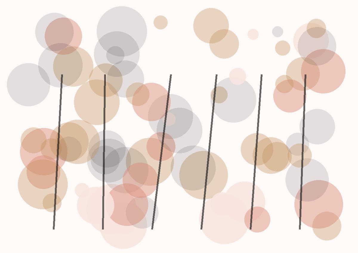 Blush abstract floral painting